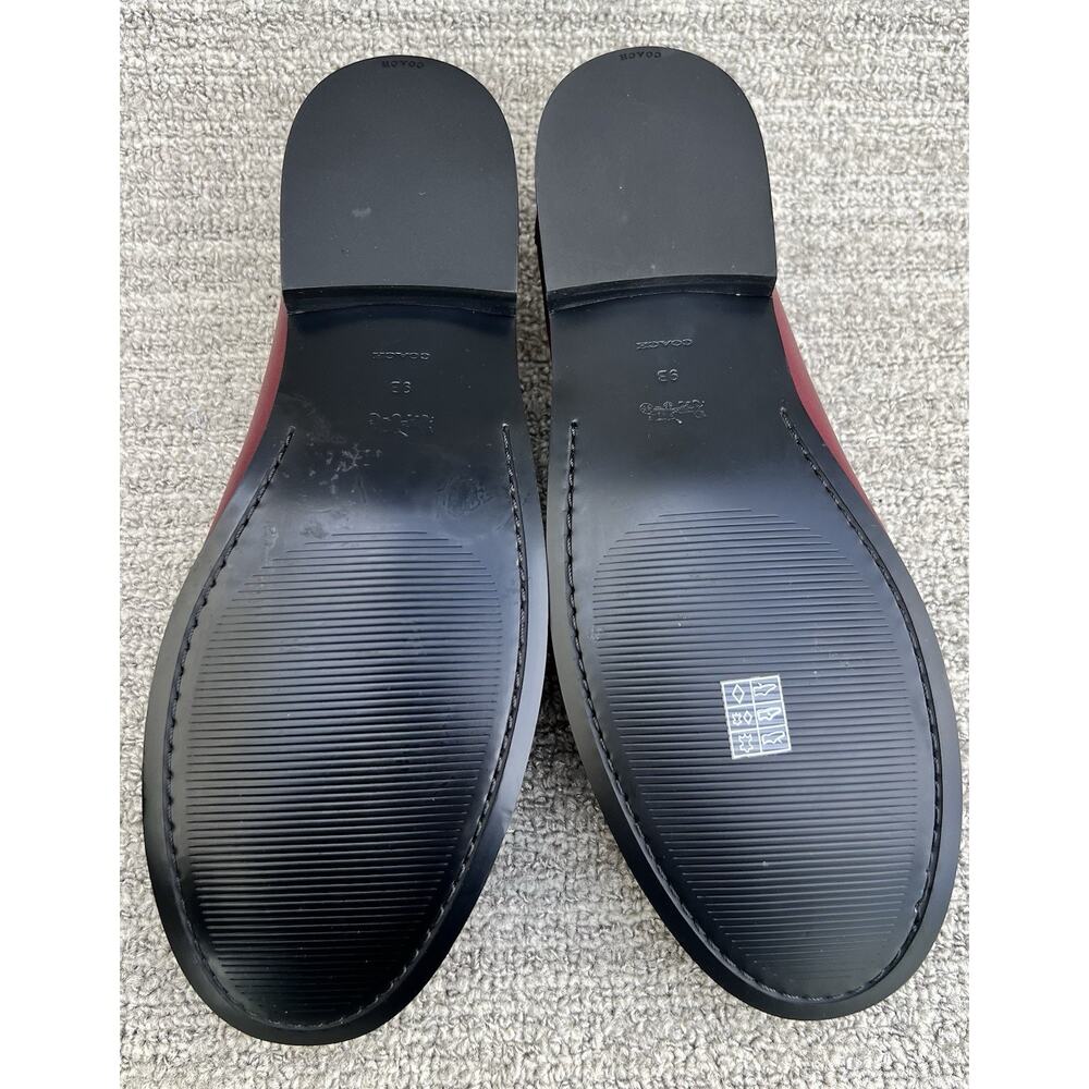 COACH Jolene 13MM Burgundy Leather Loafers Women's Size 9 US NEW - Picture 7 of 16